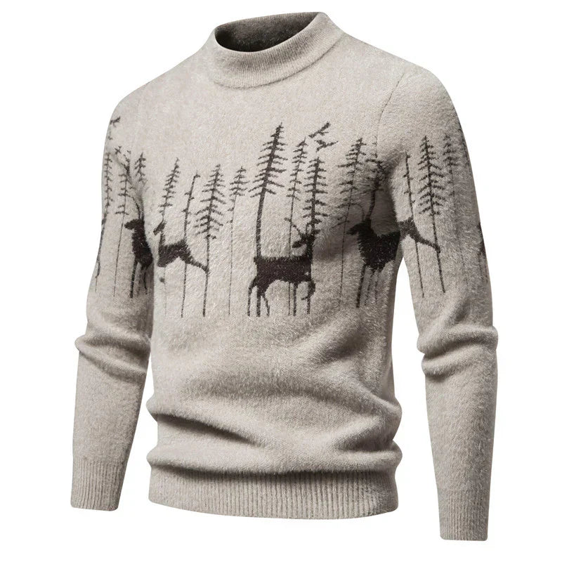 Jun - Premium Herensweater in Kerstlook-Boetiek Moda