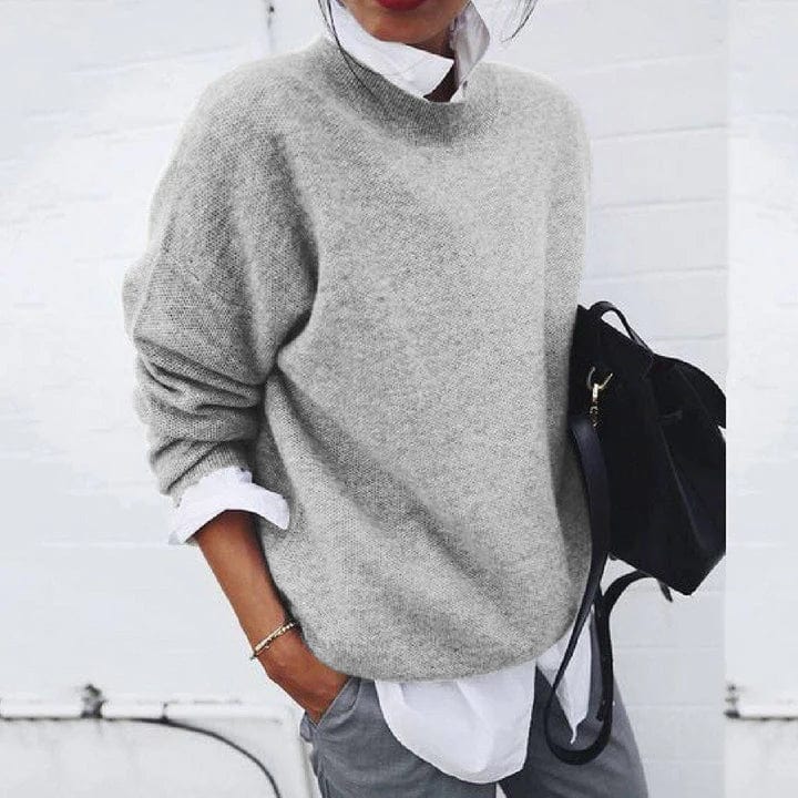 Kasjmier Trui | Ronde Hals | Oversized | Trui | Knitwear Dames-Boetiek Moda