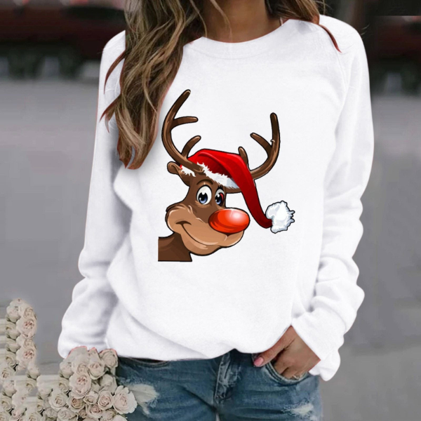 Kerst Sweatshirt | Grappig | Lange Mouwen | Kerst Truien | Winterkleding voor Vrouwen-Boetiek Moda