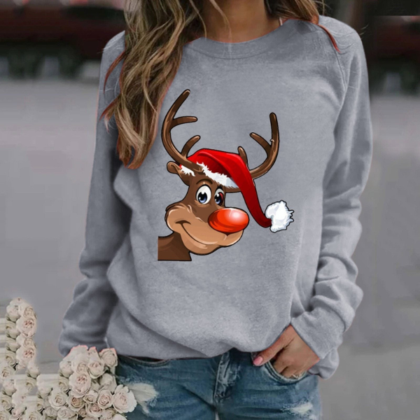 Kerst Sweatshirt | Grappig | Lange Mouwen | Kerst Truien | Winterkleding voor Vrouwen-Boetiek Moda