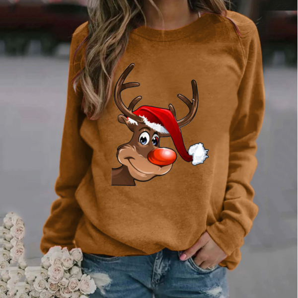 Kerst Sweatshirt | Grappig | Lange Mouwen | Kerst Truien | Winterkleding voor Vrouwen-Boetiek Moda