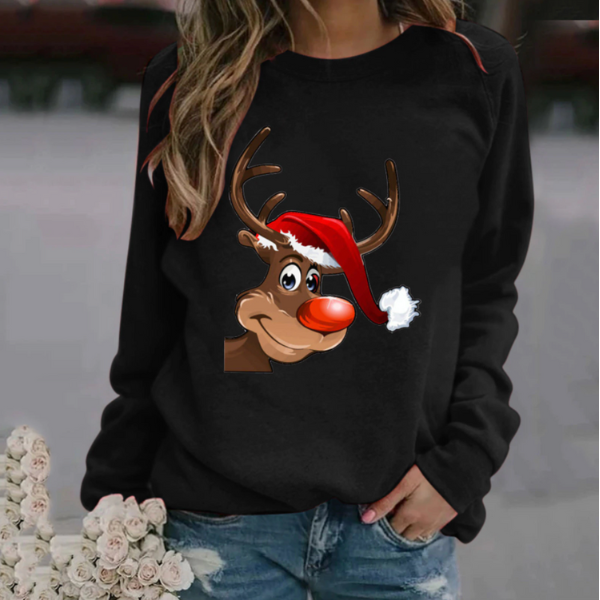 Kerst Sweatshirt | Grappig | Lange Mouwen | Kerst Truien | Winterkleding voor Vrouwen-Boetiek Moda