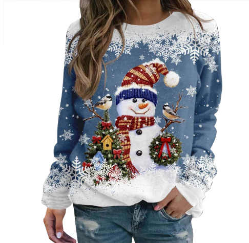 Kerst Trui | Knus | Losjes Passen | Grappige Kerst Sweatshirts | Trui voor Vrouwen-Boetiek Moda