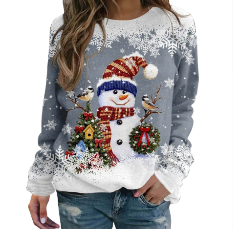 Kerst Trui | Knus | Losjes Passen | Grappige Kerst Sweatshirts | Trui voor Vrouwen-Boetiek Moda