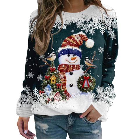 Kerst Trui | Knus | Losjes Passen | Grappige Kerst Sweatshirts | Trui voor Vrouwen-Boetiek Moda