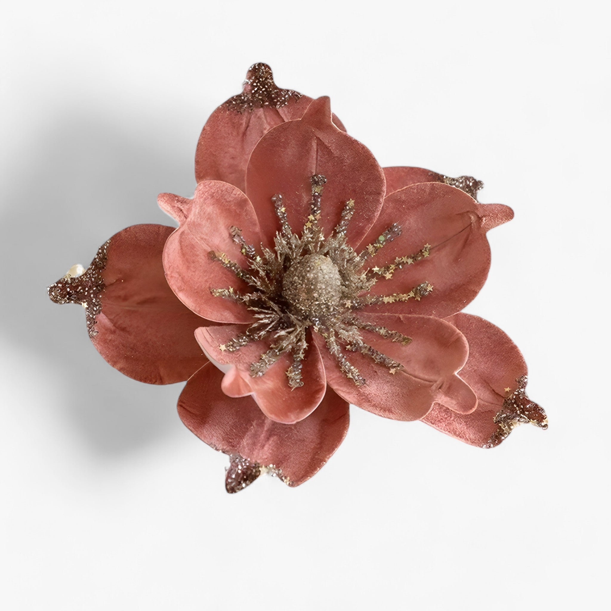 Kerstboom bloem | Kunstmatig | Glanzend | Kerstbloem | Kerstboomversiering-Boetiek Moda