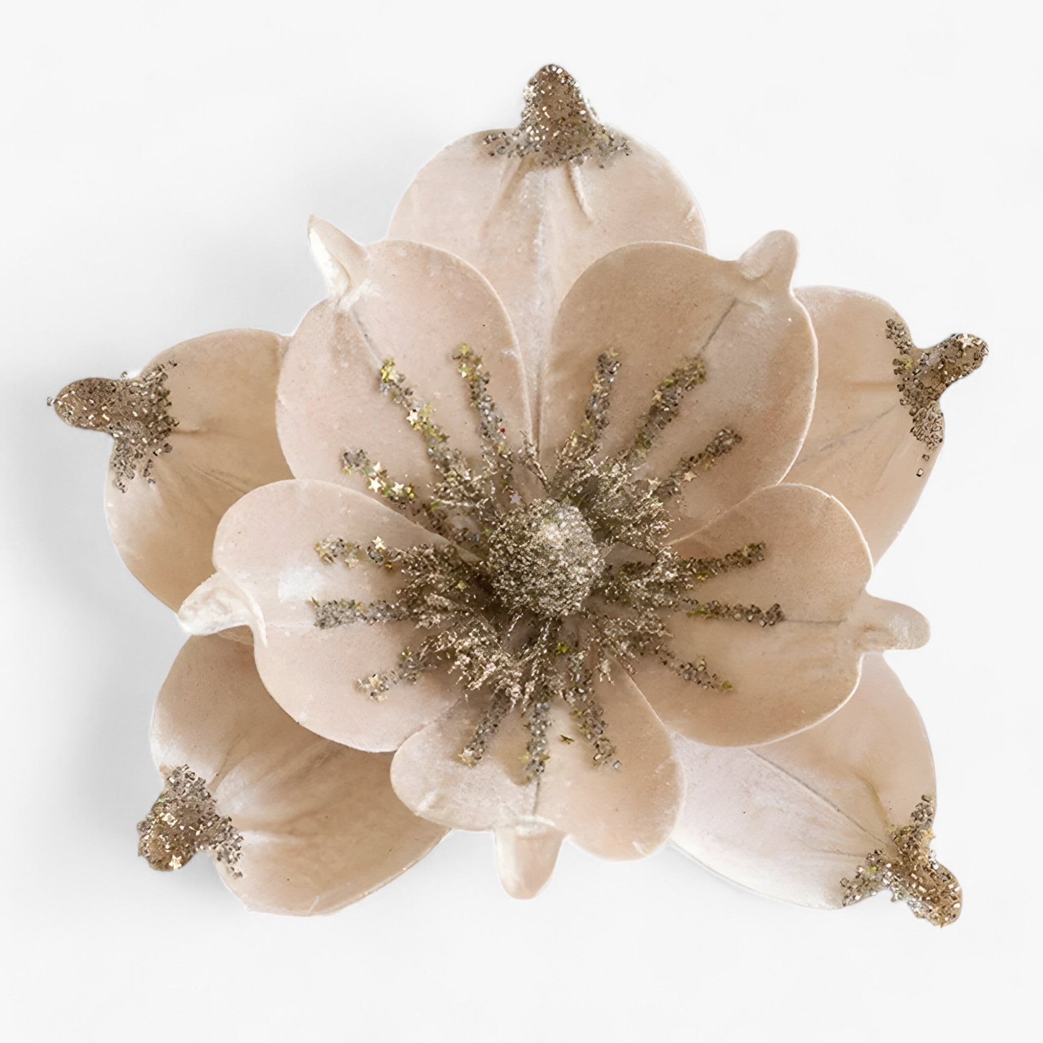 Kerstboom bloem | Kunstmatig | Glanzend | Kerstbloem | Kerstboomversiering-Boetiek Moda