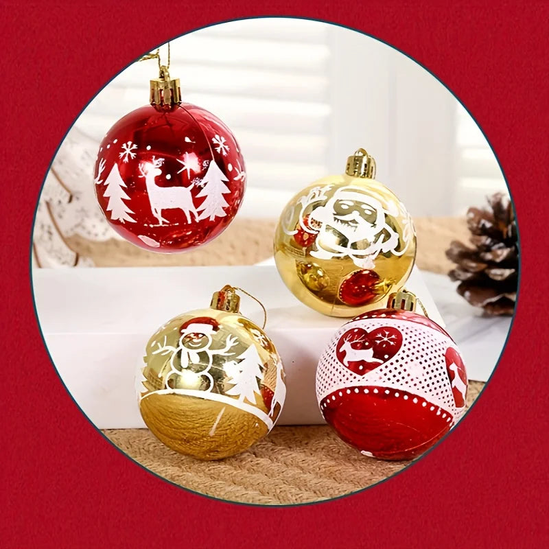 Kerstboomballen | Goud | Rood | Kerstballen | Kerstversieringen-Boetiek Moda