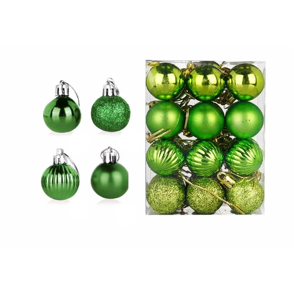 Kerstboomballen - Set met kleurrijke kerstballen-Boetiek Moda