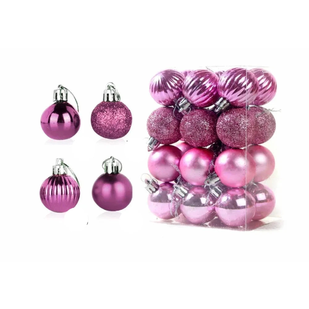 Kerstboomballen - Set met kleurrijke kerstballen-Boetiek Moda