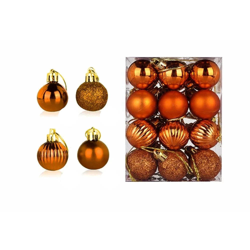 Kerstboomballen - Set met kleurrijke kerstballen-Boetiek Moda