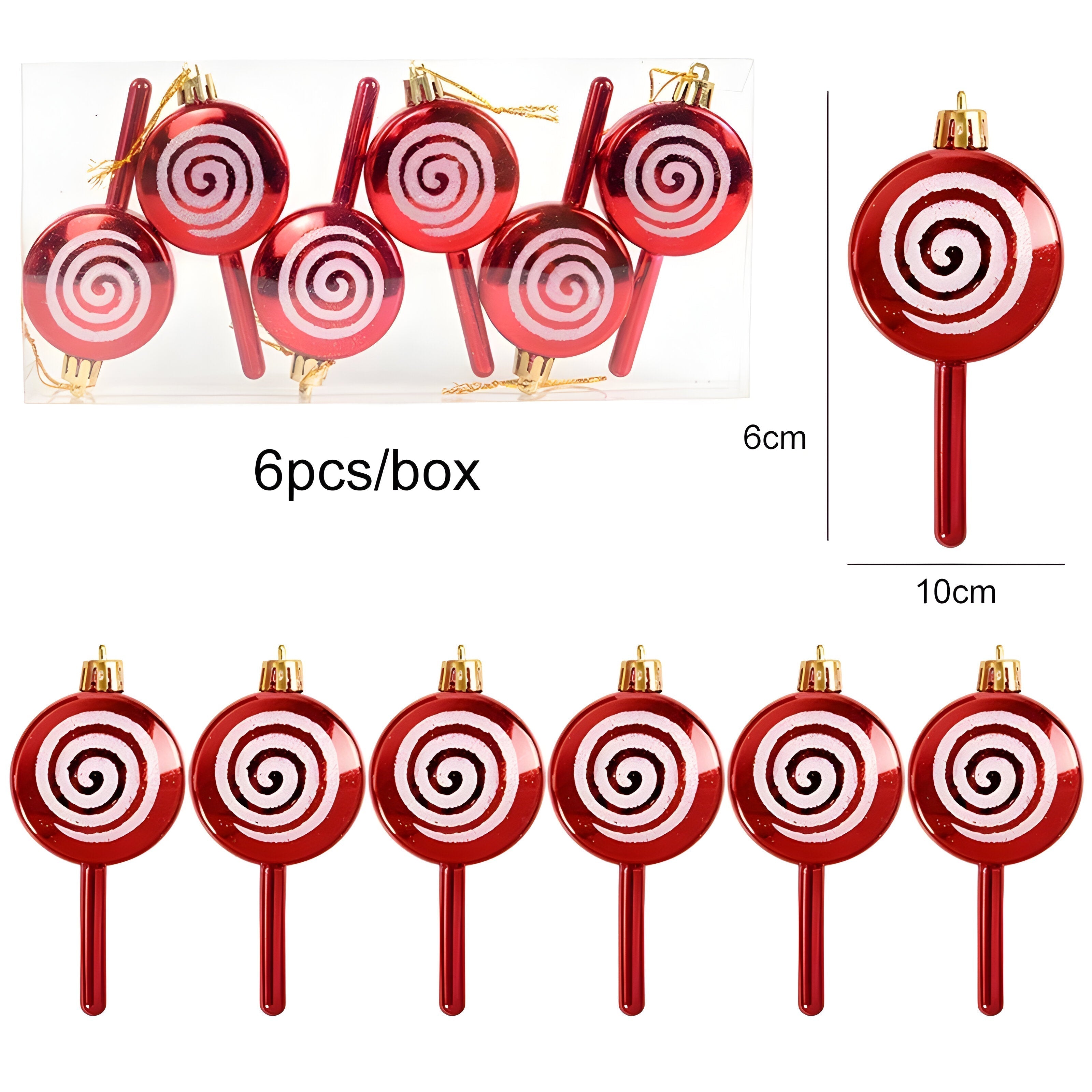 Kerstboomversieringen - Hangend - Snoepversiering - Kerstballen - Kerstversiering-Boetiek Moda