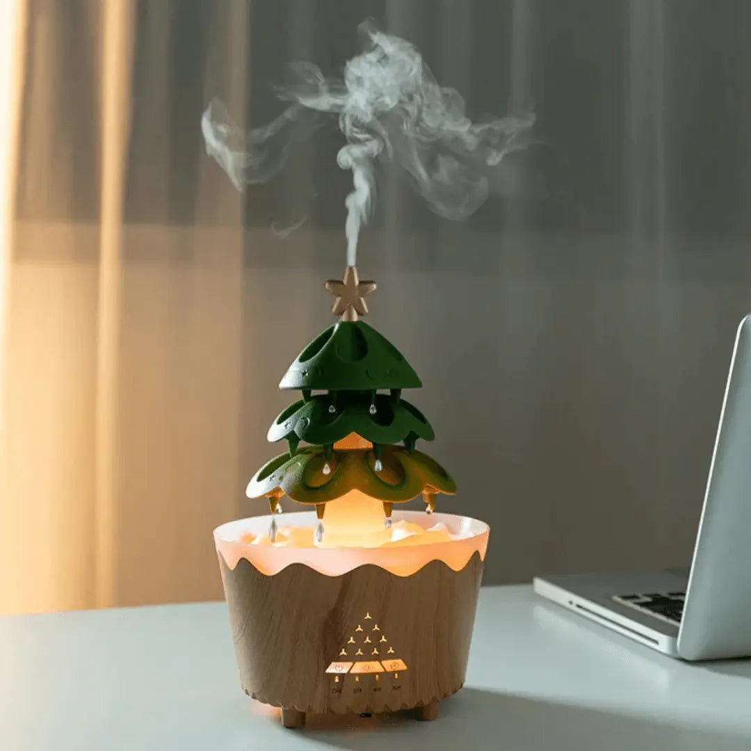 Kerstboomverspreider - Lichtgevend - Oplaadbaar - Aromadiffuser - Kerstdiffuser-Boetiek Moda