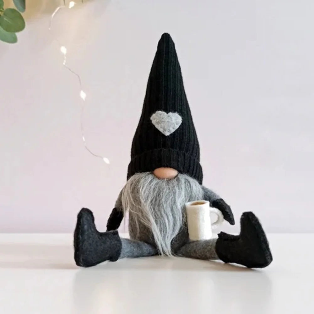 Kerstkabouter - Scandinavisch - Zittend - Scandinavische kabouters - Tomte-kabouters-Boetiek Moda