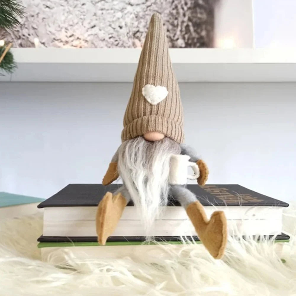 Kerstkabouter - Scandinavisch - Zittend - Scandinavische kabouters - Tomte-kabouters-Boetiek Moda