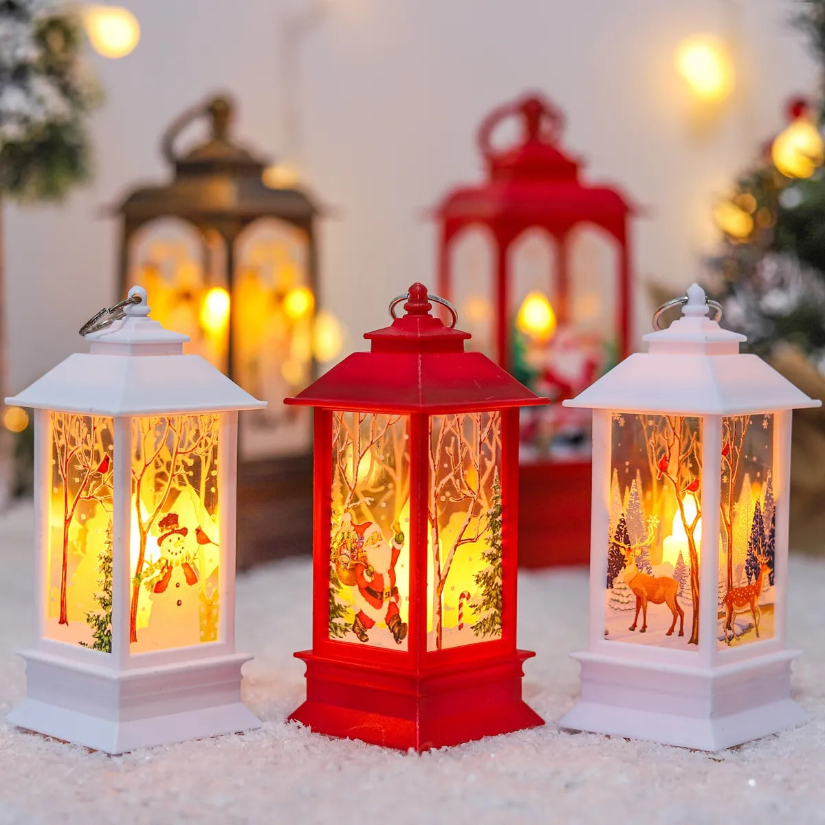 Kerstlantaarn | Draadloos | LED Licht | Kerstverlichting | Kerstdecoratie-Boetiek Moda