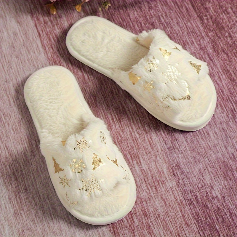 Kerstslippers | Warm | Binnen | Winterslippers | Huisschoenen voor dames-Boetiek Moda