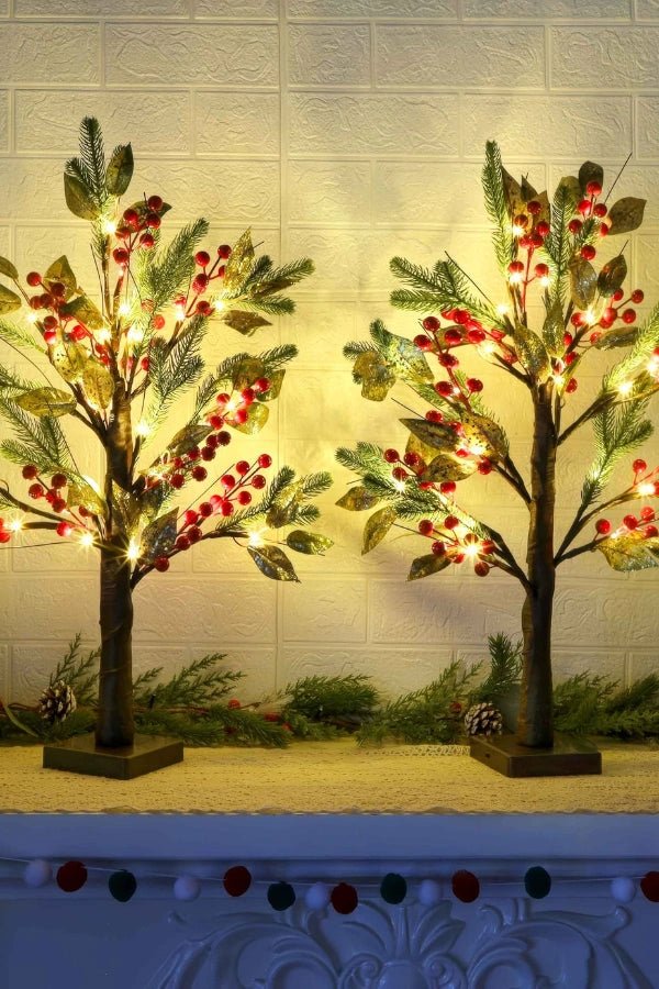 Kersttafelverlichting - Kunstmatige Kerstbloem LED Decoratie-Boetiek Moda