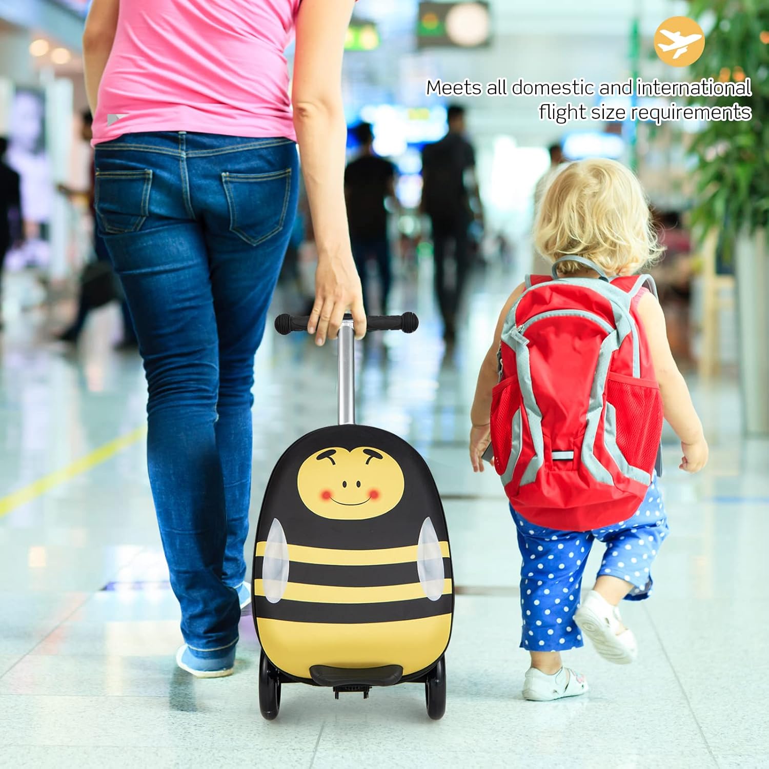 Kinderstepkoffer - Opvouwbaar - Microstep - Ride On-koffer - Kinderkoffer-Boetiek Moda