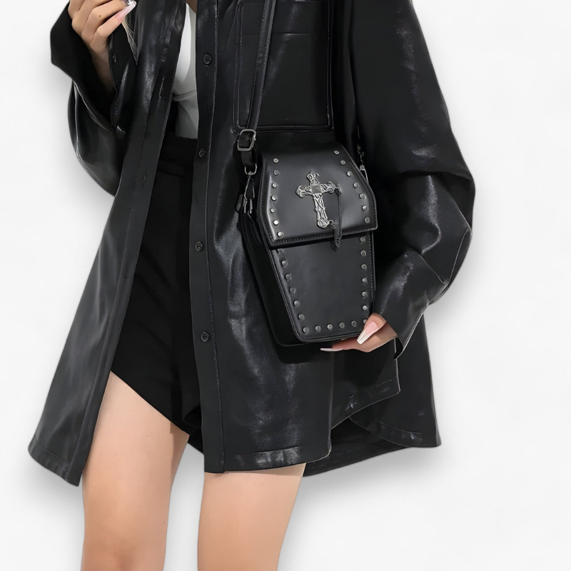 Kist Tas | Klein | Crossbody | Gotische Tas | Halloweentas-Boetiek Moda