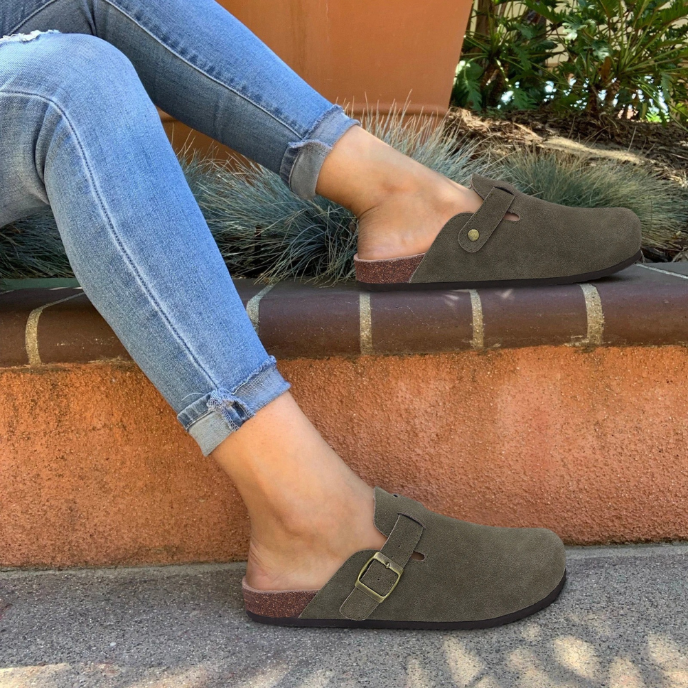 Klompen | Instappers | Suède | Orthopedische Schoenen | Klompen voor dames-Boetiek Moda