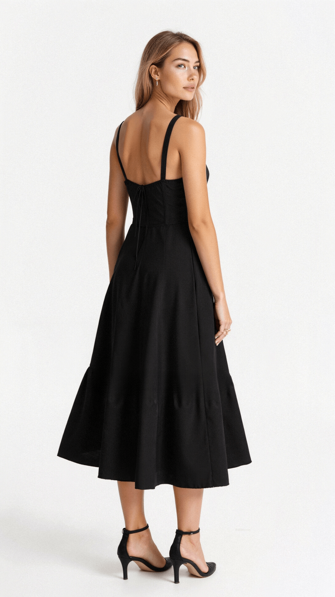 Korsetjurk - Mouwloze Midi Zomerjurk met Split voor dames-Boetiek Moda