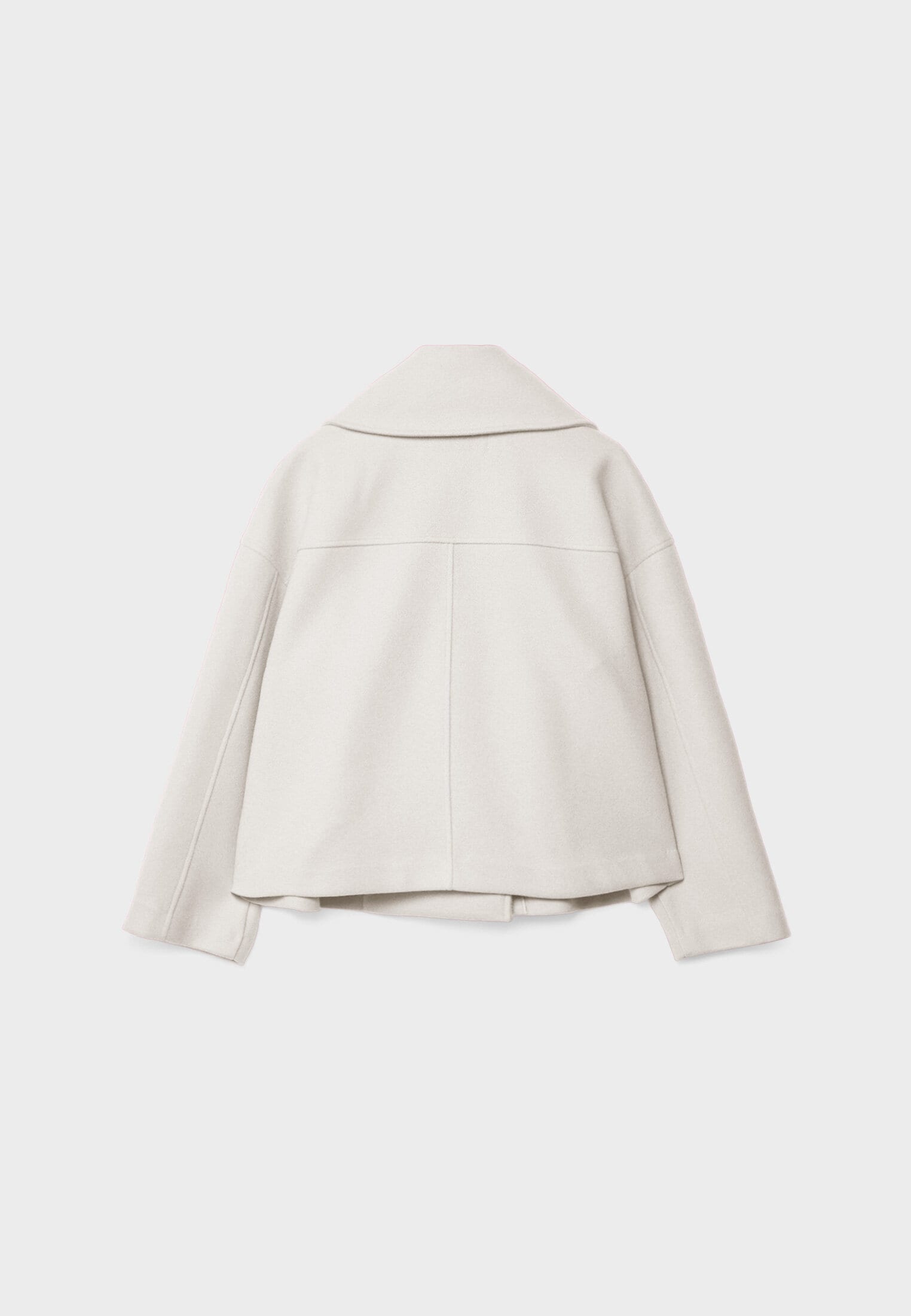 Korte trenchcoat - Dames loose fit korte trenchcoat met twee rijen knopen-Boetiek Moda