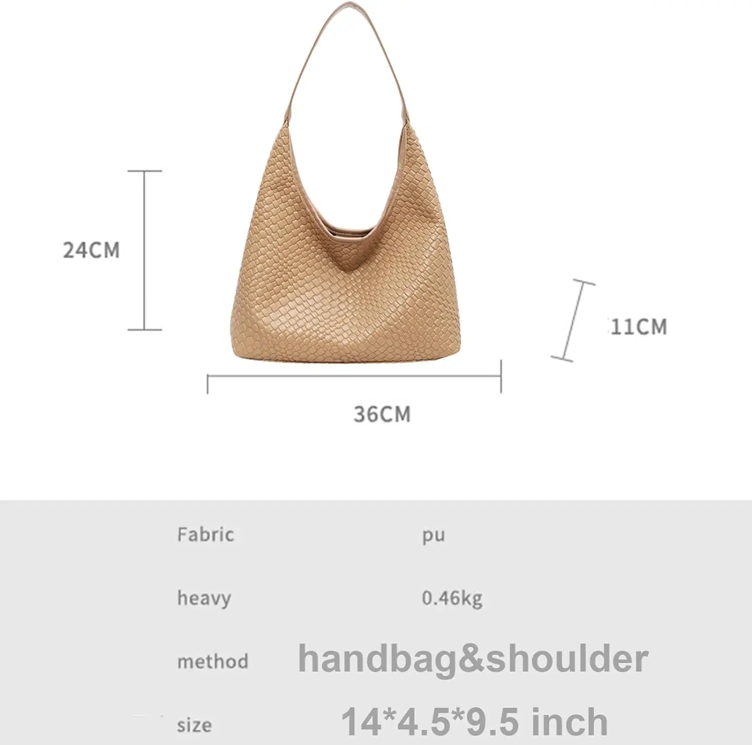 Kunstlederen tas | Veganistisch leer | Alledaags | Geweven tas | Schoudertas-Boetiek Moda