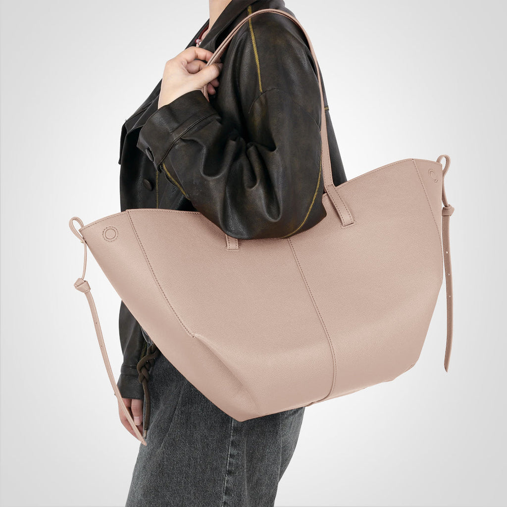 Kunstlederen tas - Vintage - Shopper - Schoudertas - Grote boodschappentas-Boetiek Moda