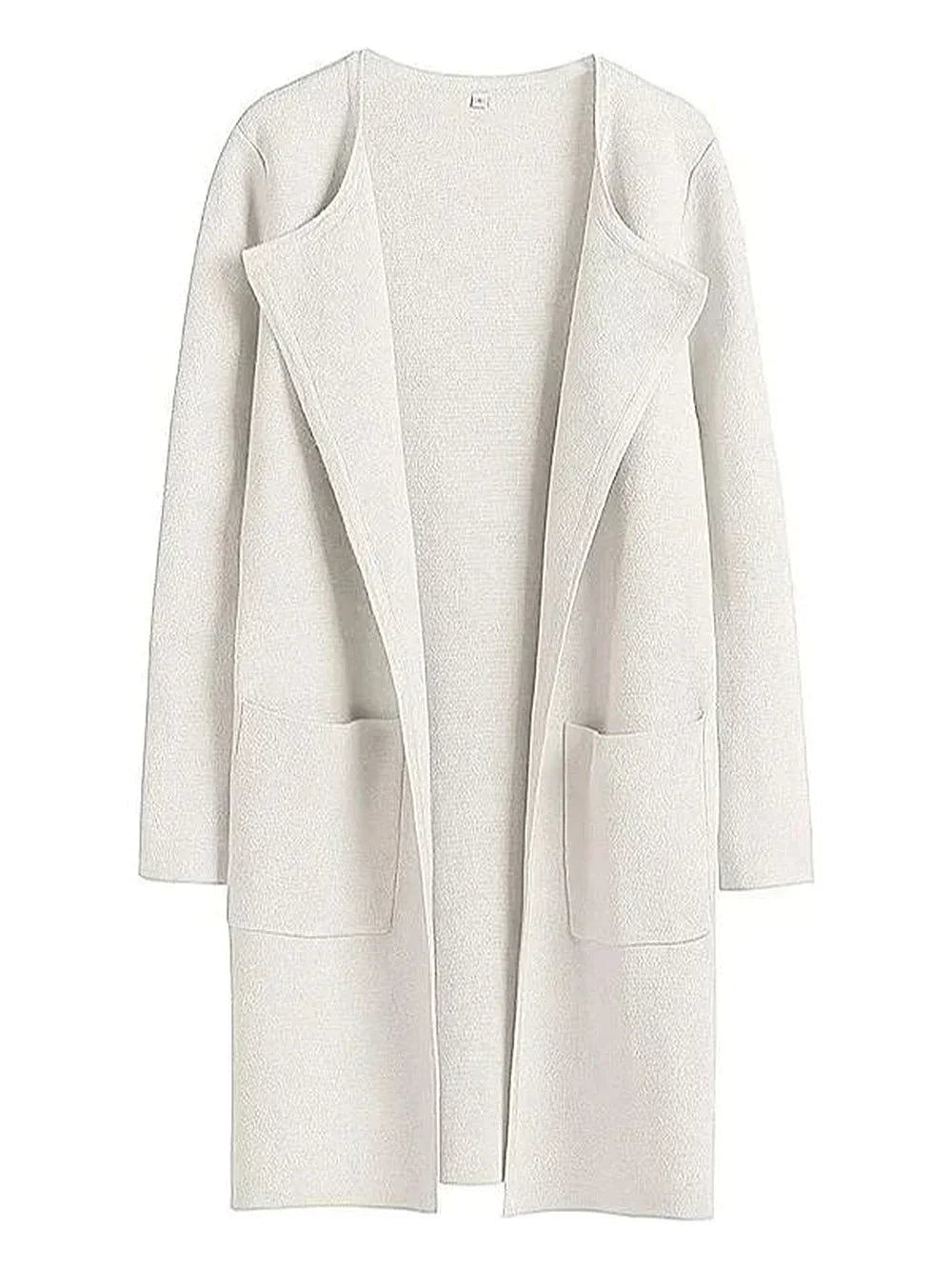 Lang vest - Open Voorkant - Zakken - Damesvest - Damesoverhemd-Boetiek Moda