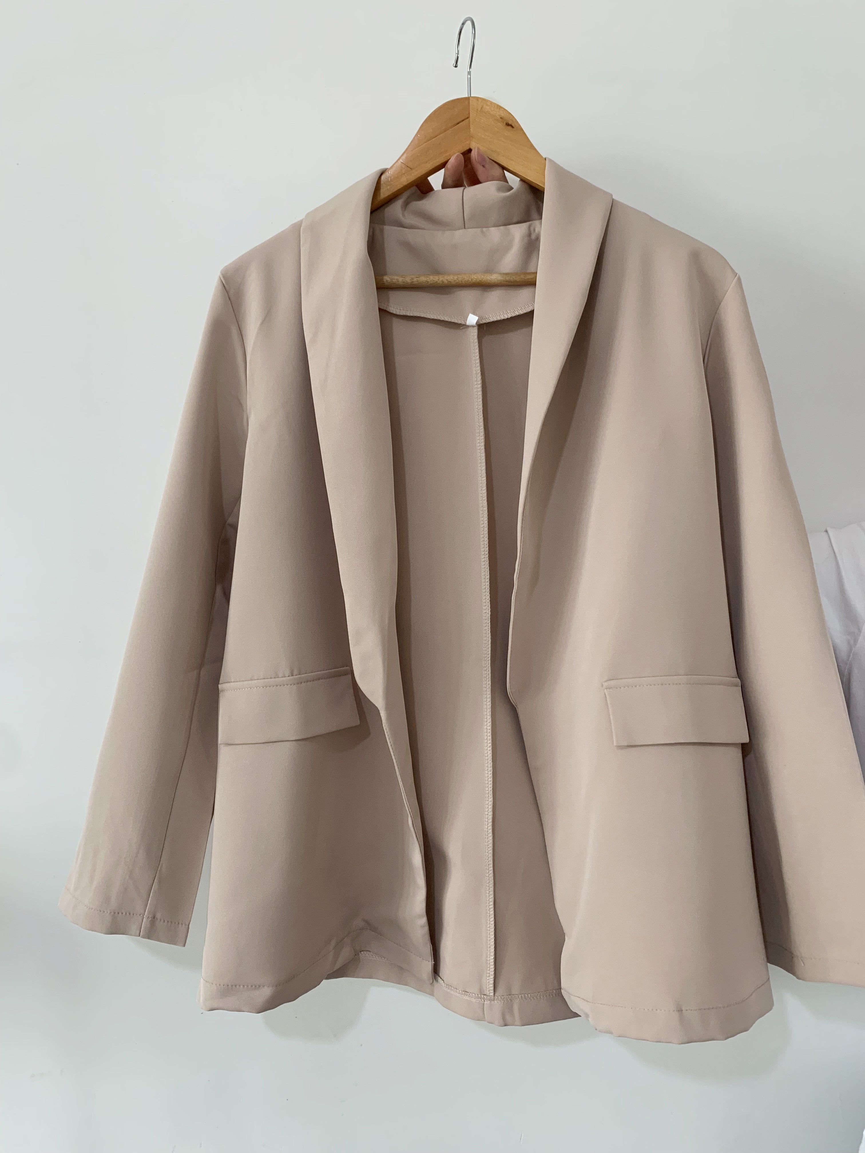 Lange blazer | Open voorkant | Longline | Blazerjasje | Blazer voor dames-Boetiek Moda