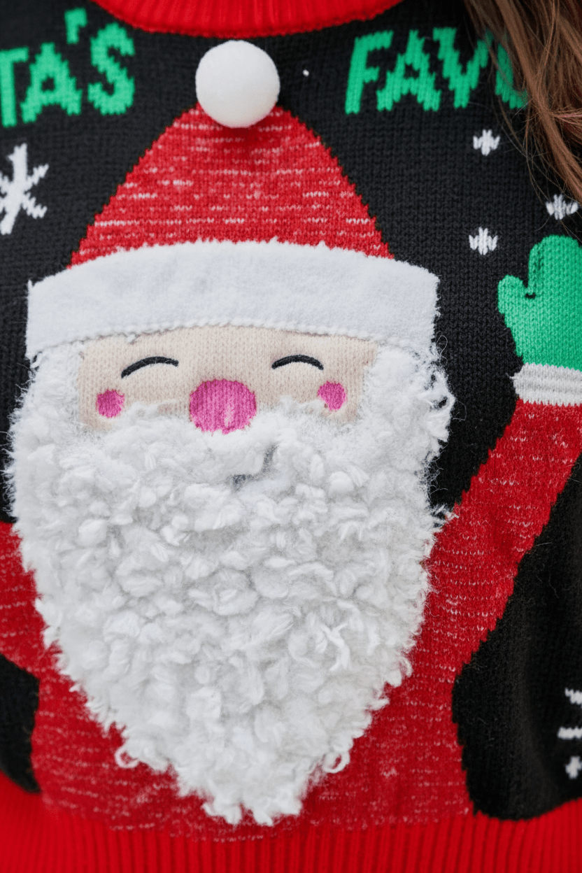 Lelijke Kersttrui - Gebreid - Kerstman - Kerstpullover - Kersttrui voor dames-Boetiek Moda
