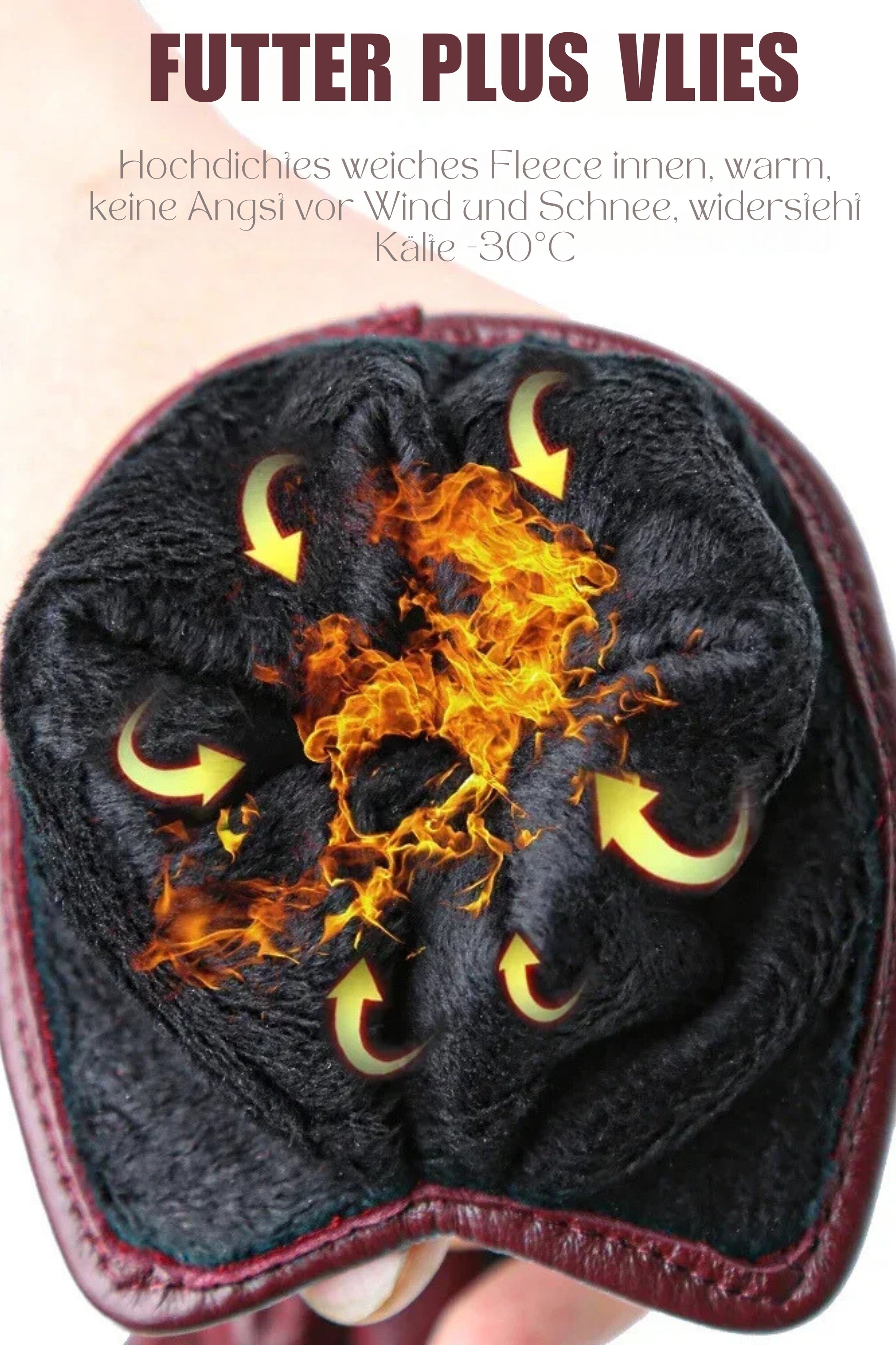 Leren Handschoenen - Warm - Kunstleer - Winterhandschoenen - Leren Handschoenen Vrouwen-Boetiek Moda