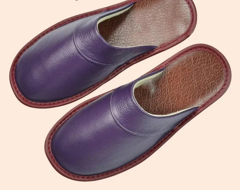 Leren pantoffels - Slip On - Ergonomisch - Winterpantoffels - Herenpantoffels-Boetiek Moda