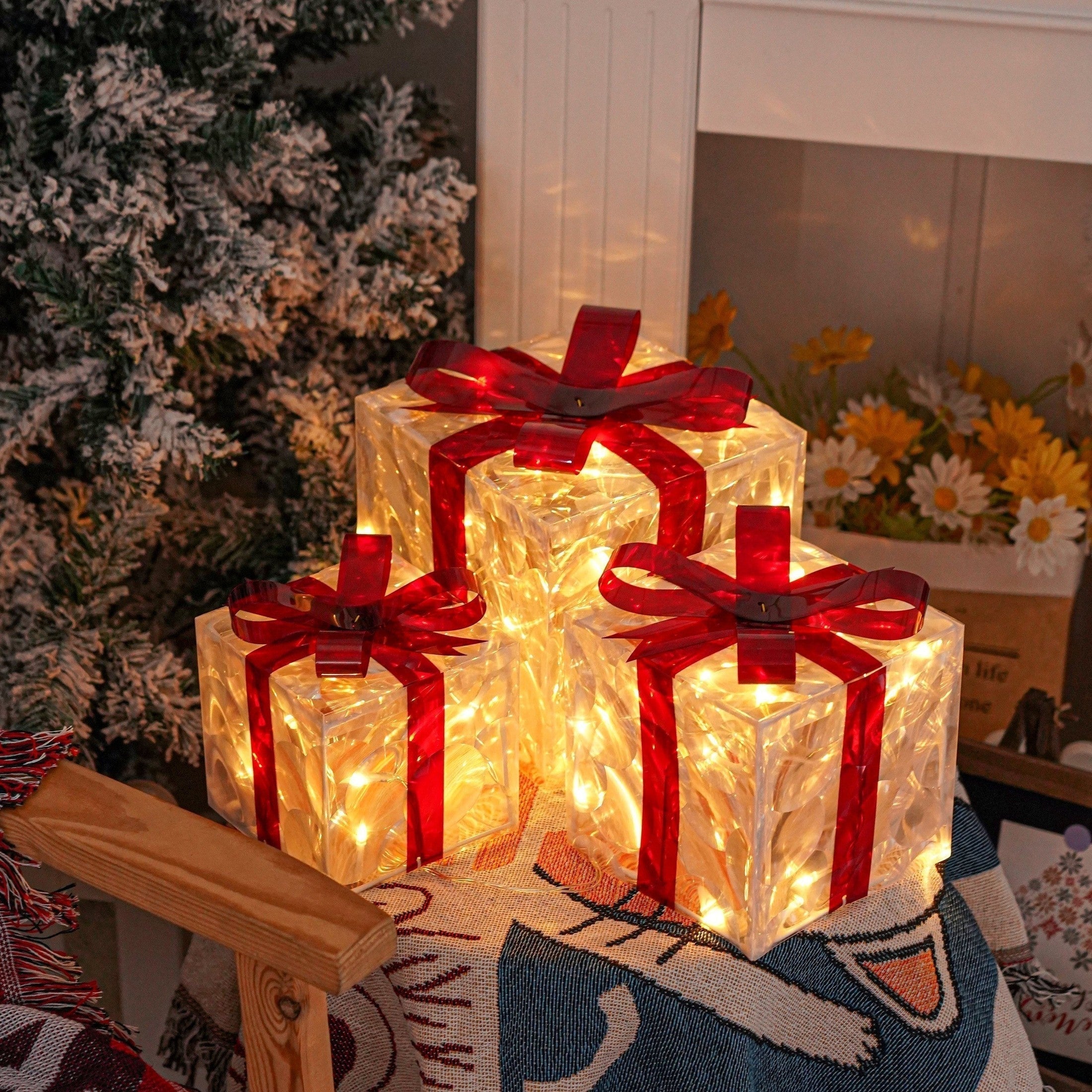 Light-Up Presents - LED-cadeaudoos Kerstverlichting-Boetiek Moda