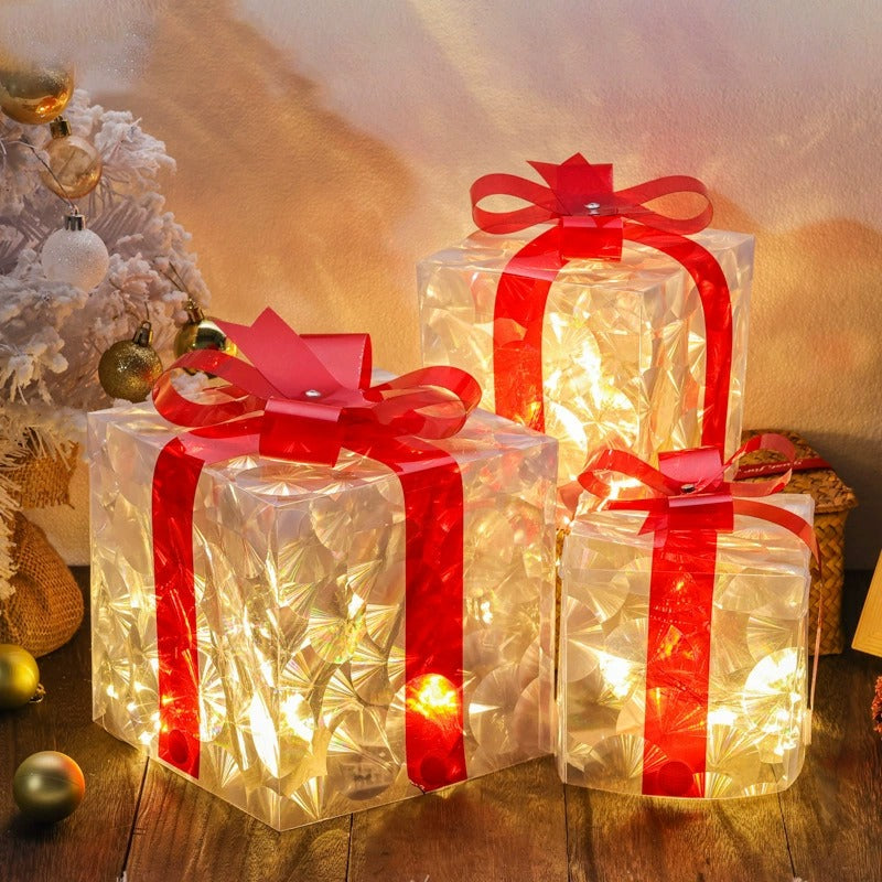 Light-Up Presents - LED-cadeaudoos Kerstverlichting-Boetiek Moda