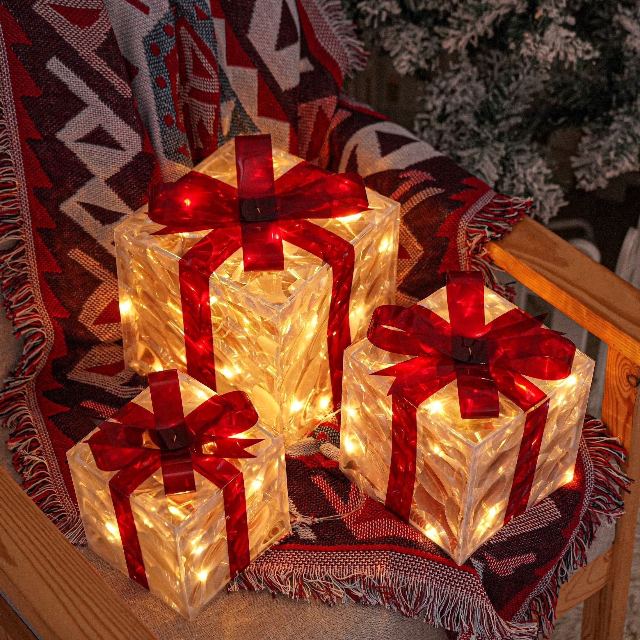 Light-Up Presents - LED-cadeaudoos Kerstverlichting-Boetiek Moda