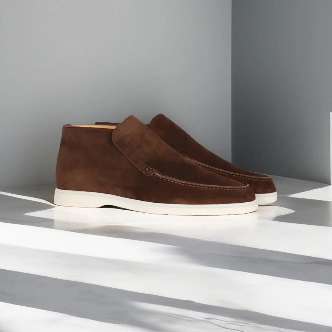 Loafers - Sloffen van suède voor heren-Boetiek Moda