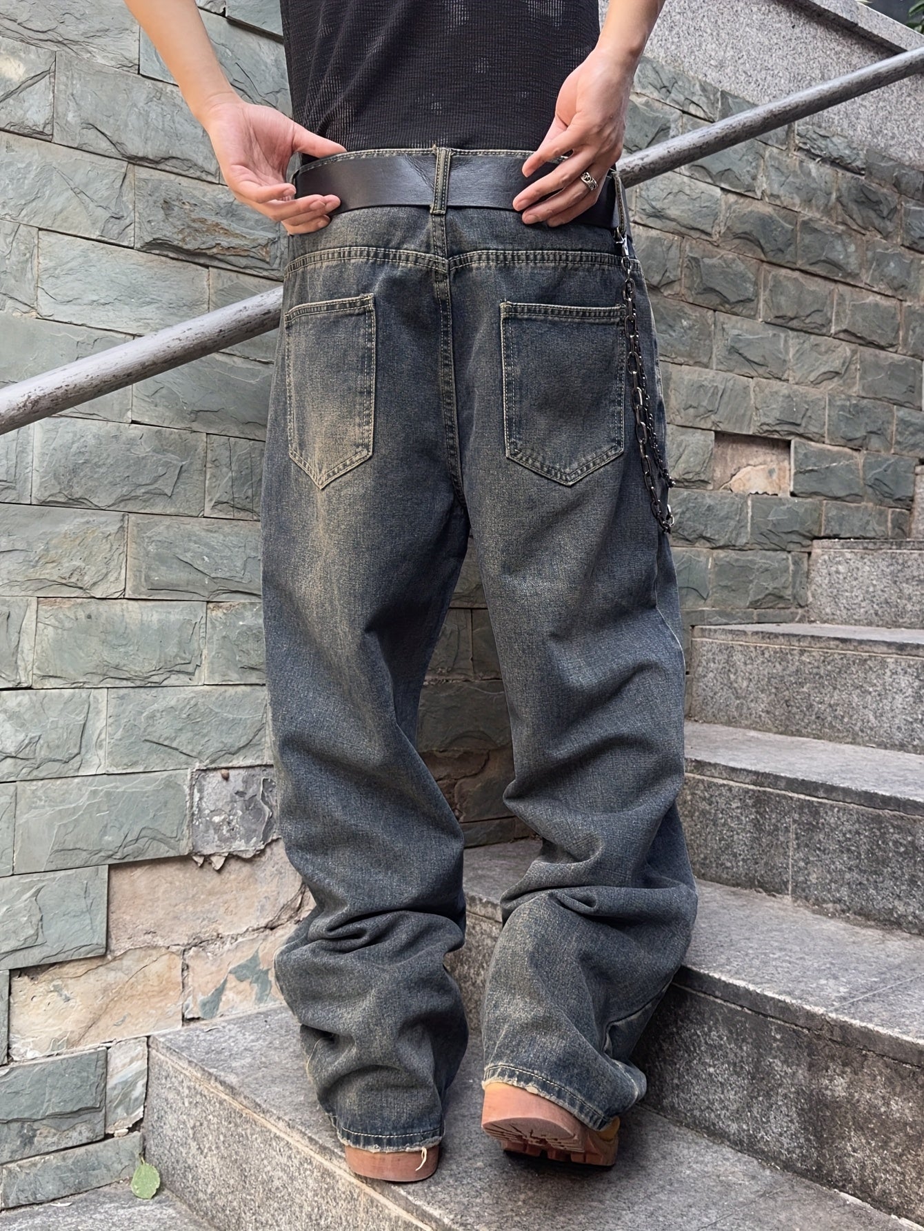 Losse Jeans | Gewassen | Hiphop | Baggy jeans | Herenjeans-Boetiek Moda