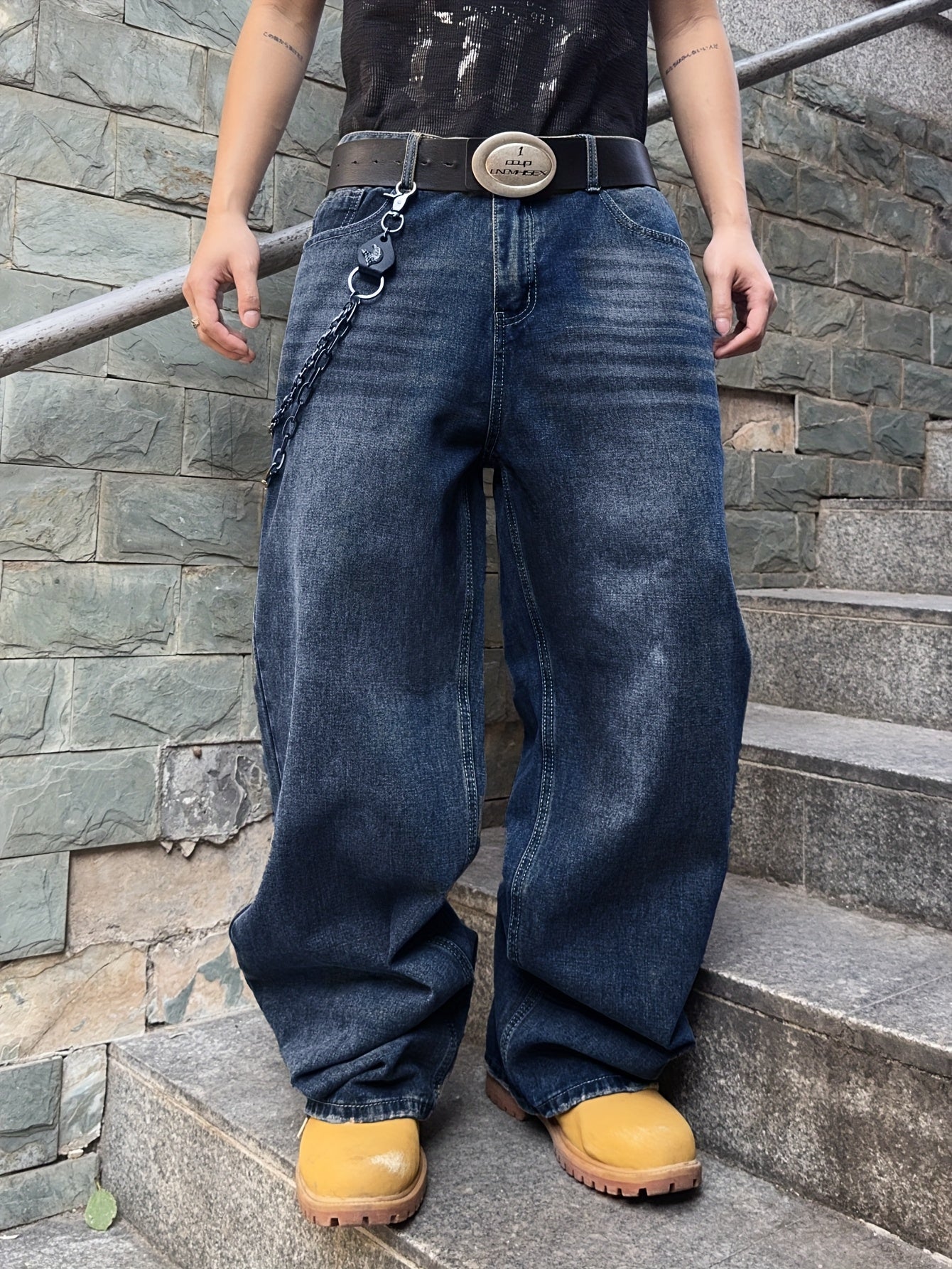 Losse Jeans | Gewassen | Hiphop | Baggy jeans | Herenjeans-Boetiek Moda