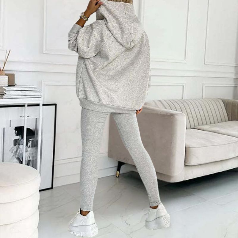 Loungeset - Oversized trui en legging voor dames Loungewear-set-Boetiek Moda