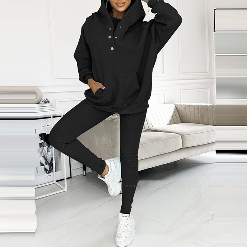Loungeset - Oversized trui en legging voor dames Loungewear-set-Boetiek Moda