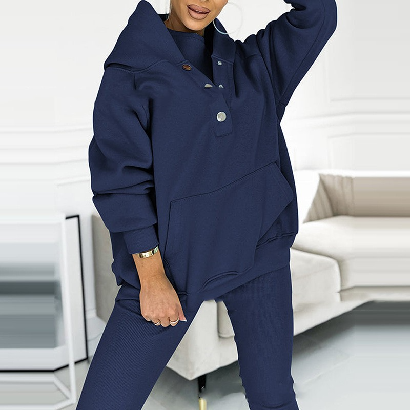 Loungeset - Oversized trui en legging voor dames Loungewear-set-Boetiek Moda