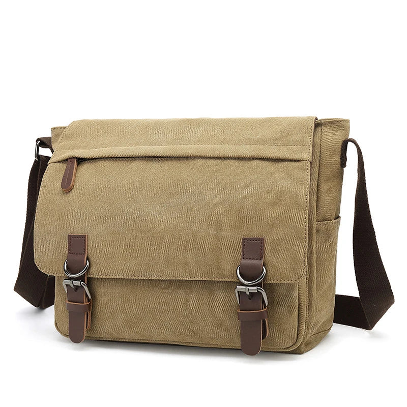 Mannelijke Schoudertassen - Verstelbare Riem - Zakken - Canvas Tas - Over de Schouder Tassen voor Jongens-Boetiek Moda