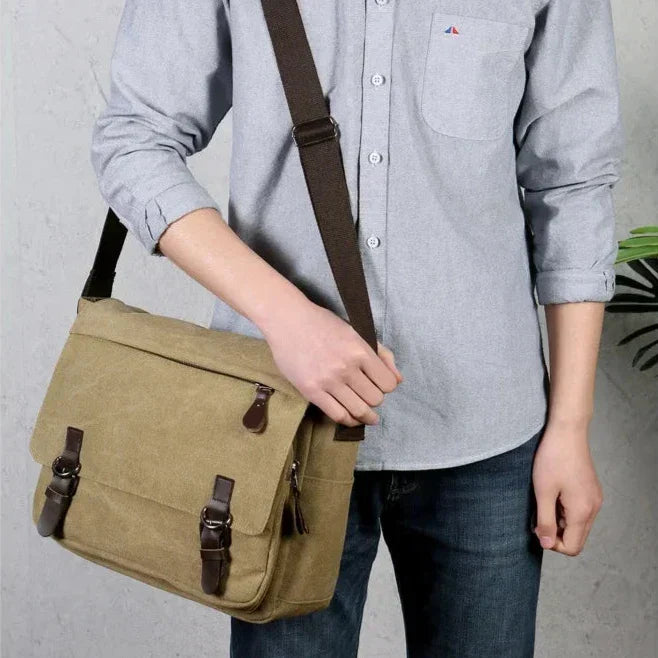 Mannelijke Schoudertassen - Verstelbare Riem - Zakken - Canvas Tas - Over de Schouder Tassen voor Jongens-Boetiek Moda