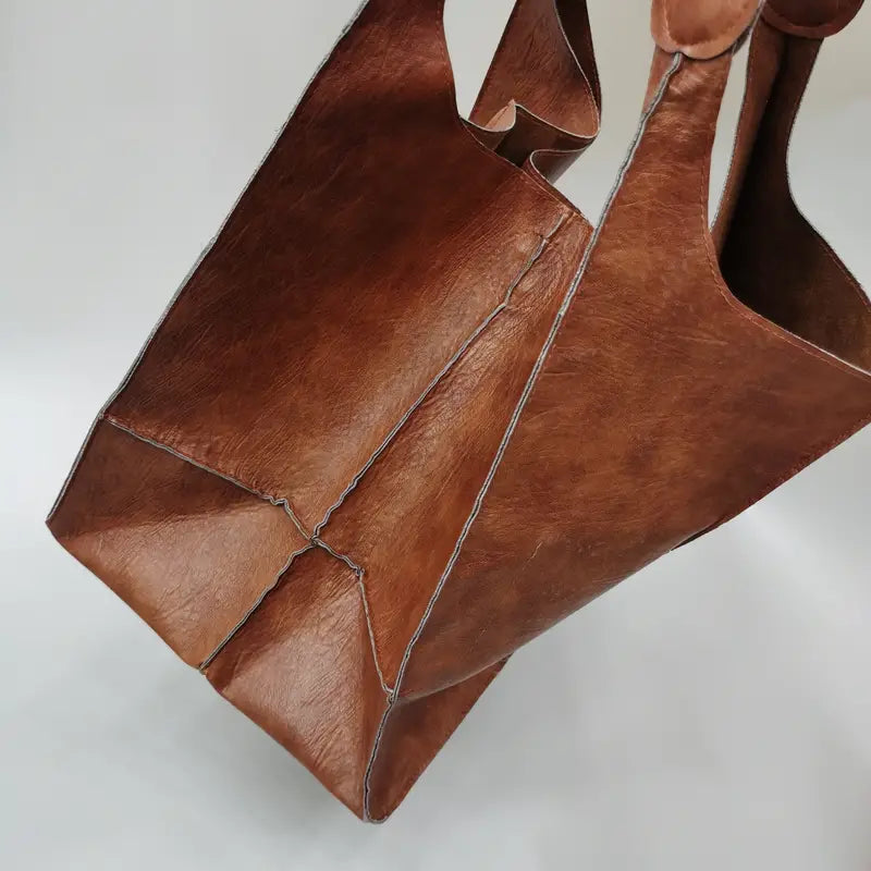 Marianne Schoudertas | Groot zacht PU leer Tote Bag-Boetiek Moda