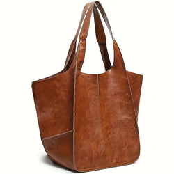 Marianne Schoudertas | Groot zacht PU leer Tote Bag-Boetiek Moda