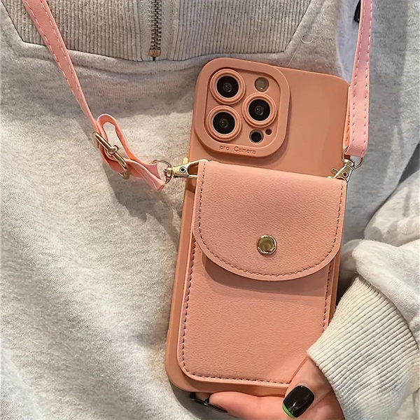 Marissa Telefoonhoesje | Crossbody Portemonnee Telefoonhoesje met Riem-Boetiek Moda