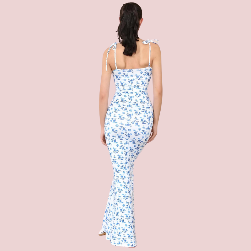 Maxi Jurk - Mouwloze Bloemige Bodycon Zomerjurk-Boetiek Moda