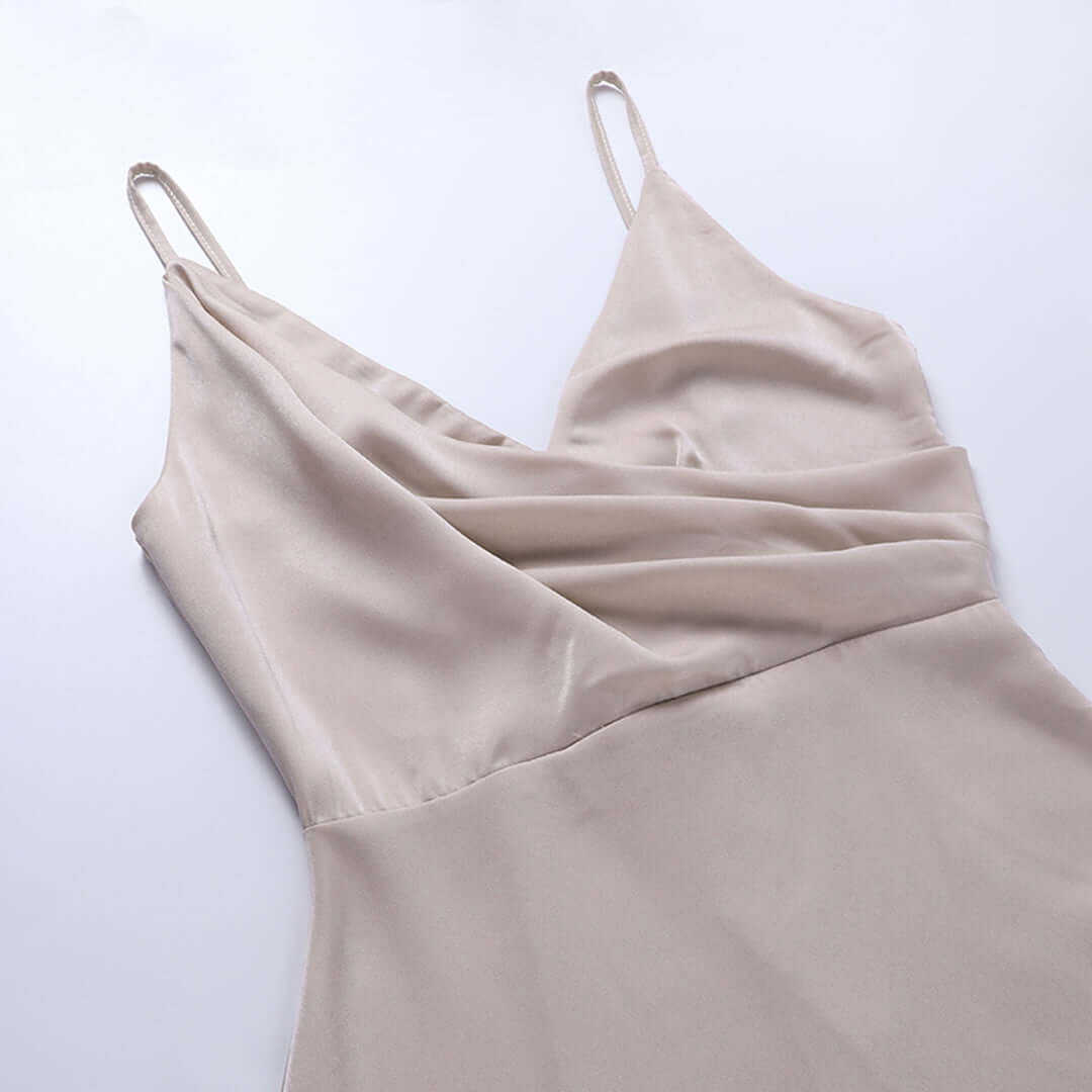 Maxi Jurk | V-hals | Split | Elegante Jurk | Feestjurk-Boetiek Moda
